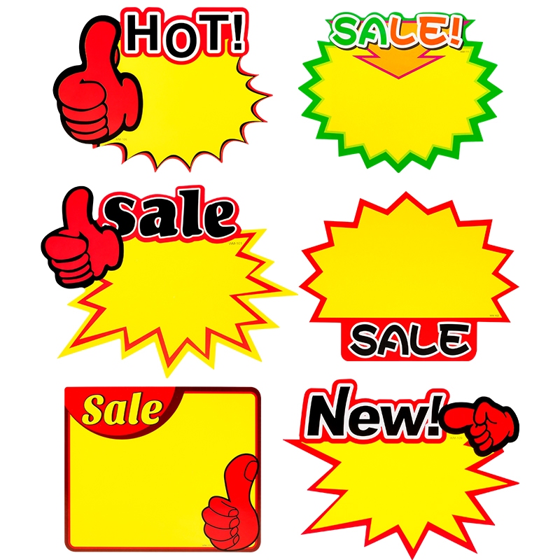 50pcs Advertising Paper Promotional Label Goods Price Tags Price Paper ...