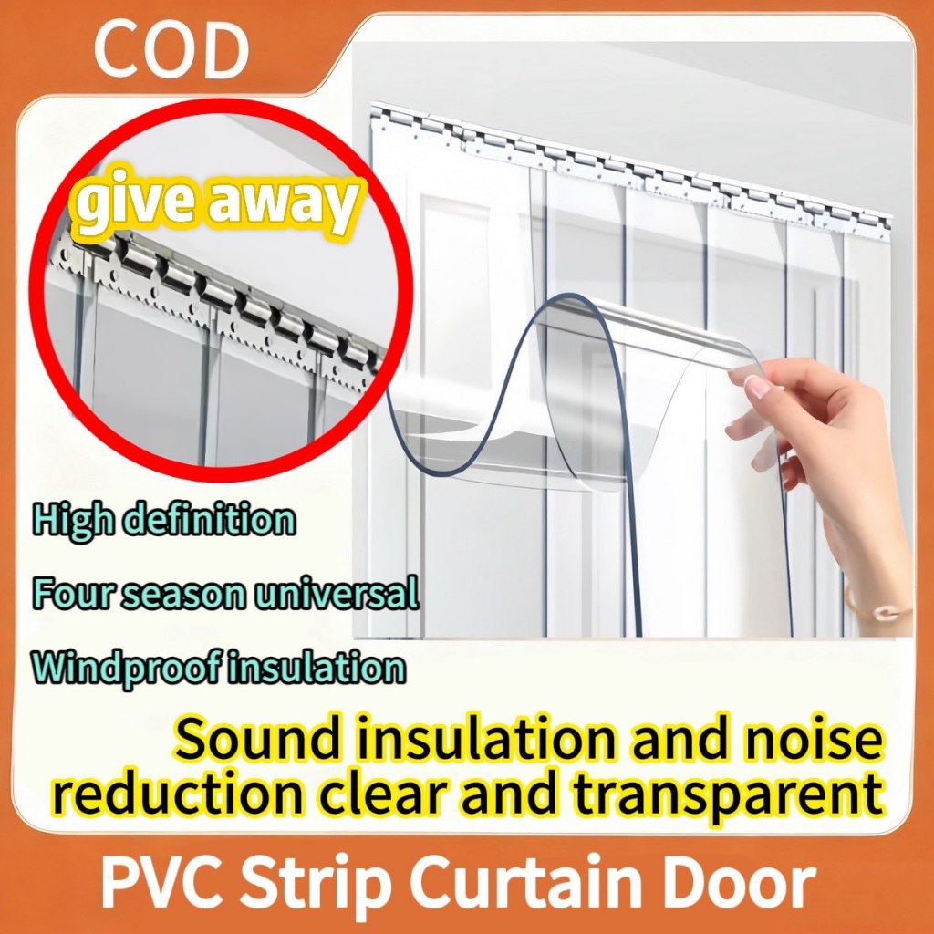 PVC Strip Curtain Door Cold Storage/Chiller/Freezer Room 2.4M x 18.5CM ...