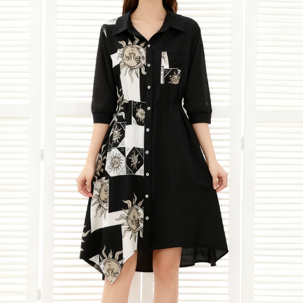 trendy korean polo dress for woman plus size xxxl acquaintance party  elegant black long dress casual | Shopee Philippines