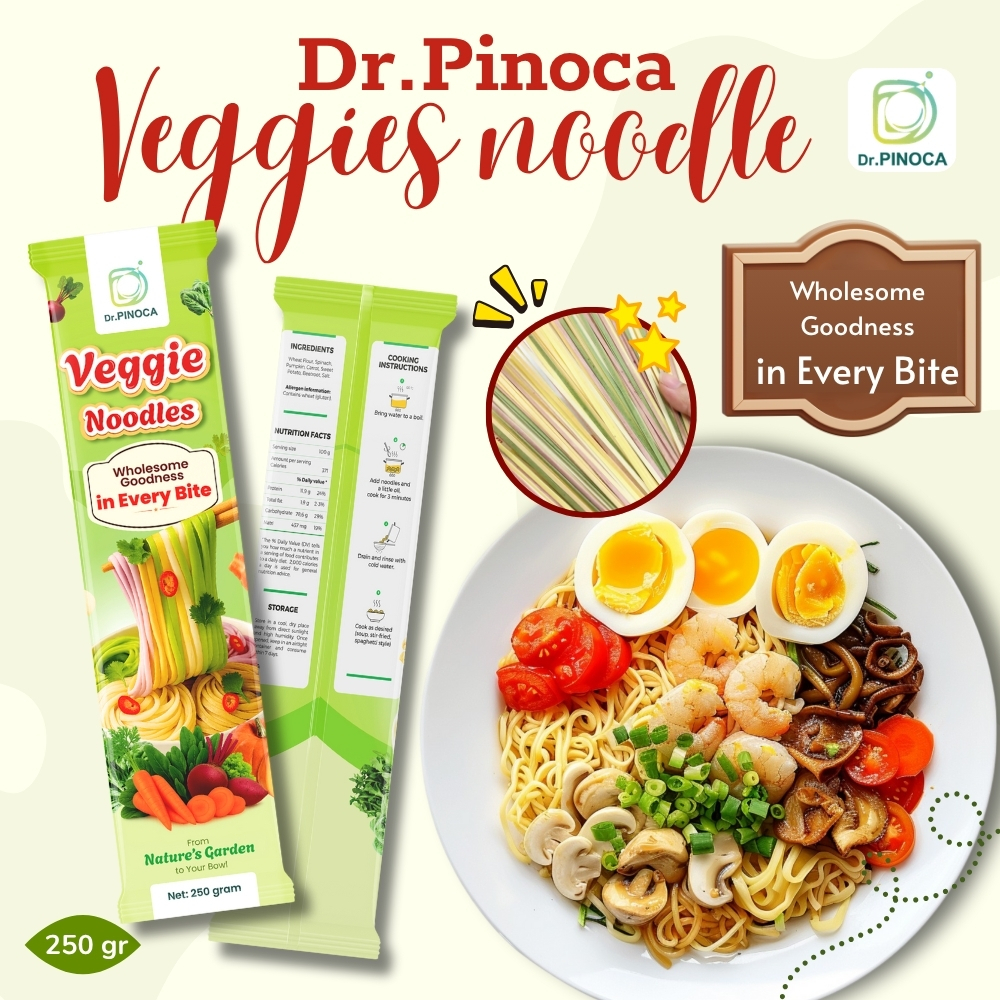 Dr.Pinoca Veggie Noodles Vegetable Non-Fried Green Healthy Noodles No ...