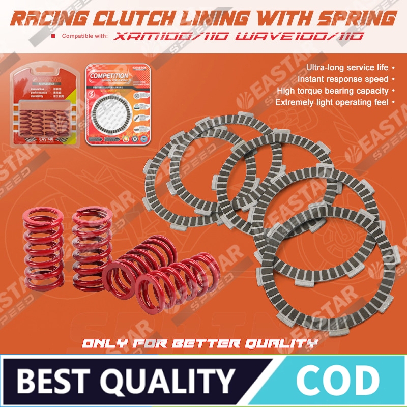 Racing Clutch Lining and Clutch Spring for Wave Xrm 100/110 | Shopee ...