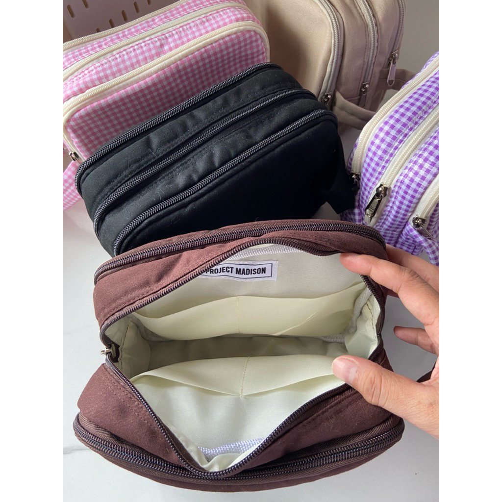 Travel Pouch | Essential Pouch | Multiple Compartment Pouch | Shopee ...