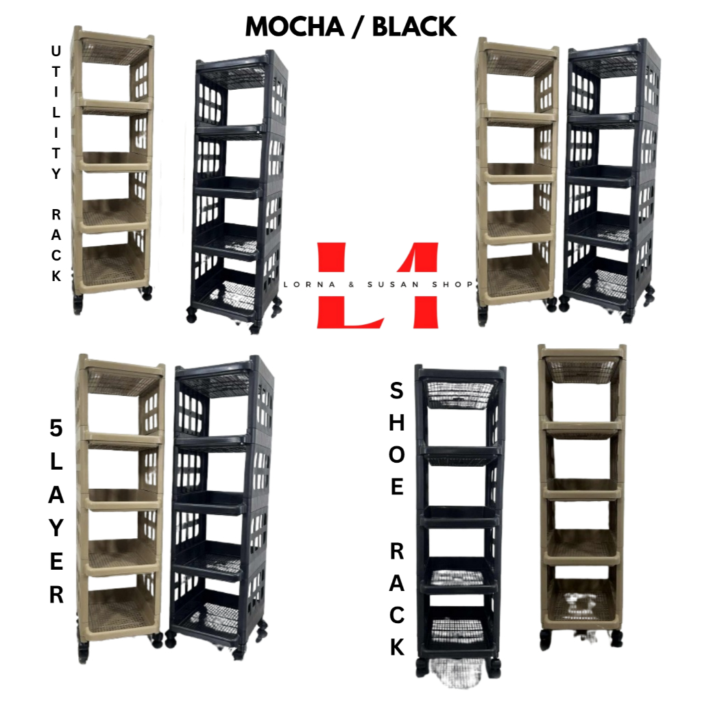 [ NEW ITEMS ] Small Plastic StorageRack with Space-Saving Corner Design ...