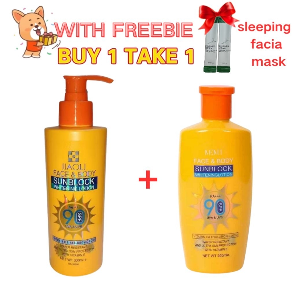 F- ROUSHUN Sunblock SPF90+ whitening lotion (Face & Body) 200ML ...
