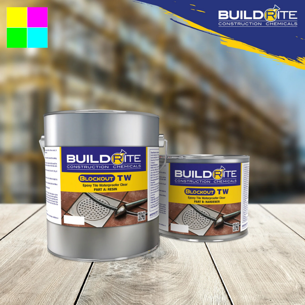 Buildrite Blockout TW (Gallon Set) Epoxy Tile Waterproofer Clear ...