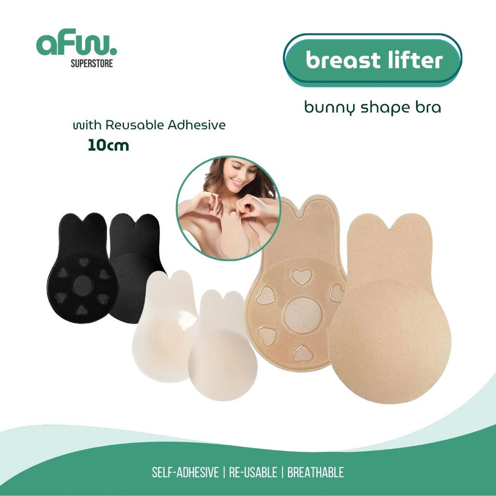 Rabbit Bra Breast Lift Strapless Breast Lift Up Bra Breast Push-up Bra ...