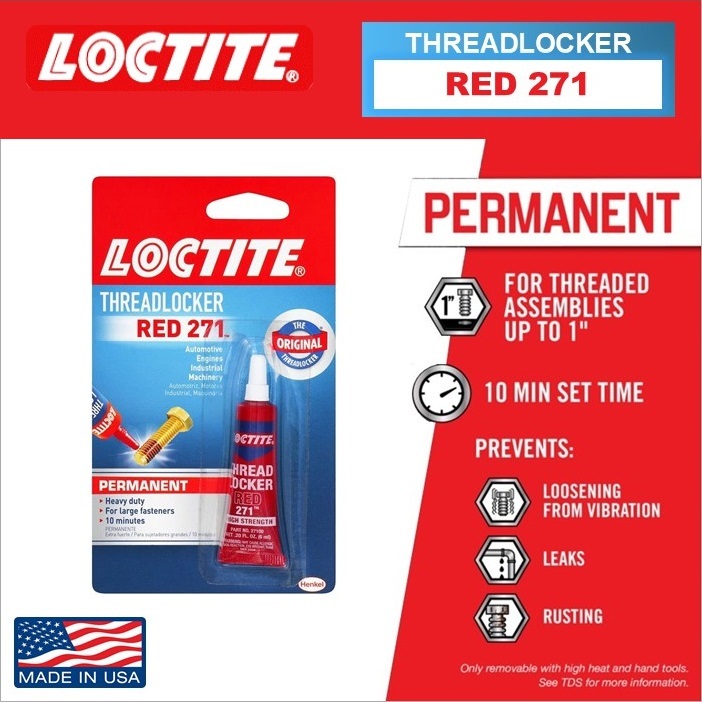 Loctite Threadlocker Red 271, 6ml - 27100 | Shopee Philippines