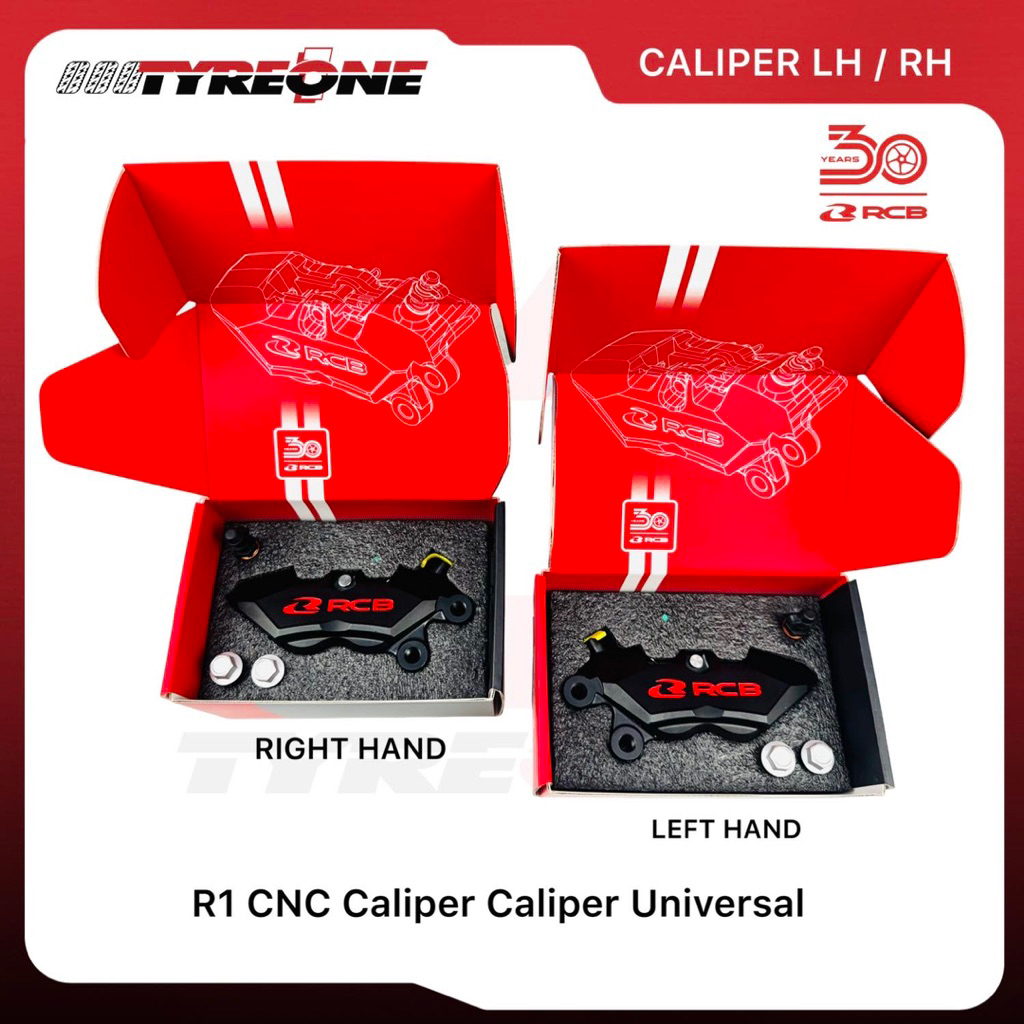 Racing Boy RCB 30th Limited Edition R1 CNC Caliper 4pot LH/RH Universal ...