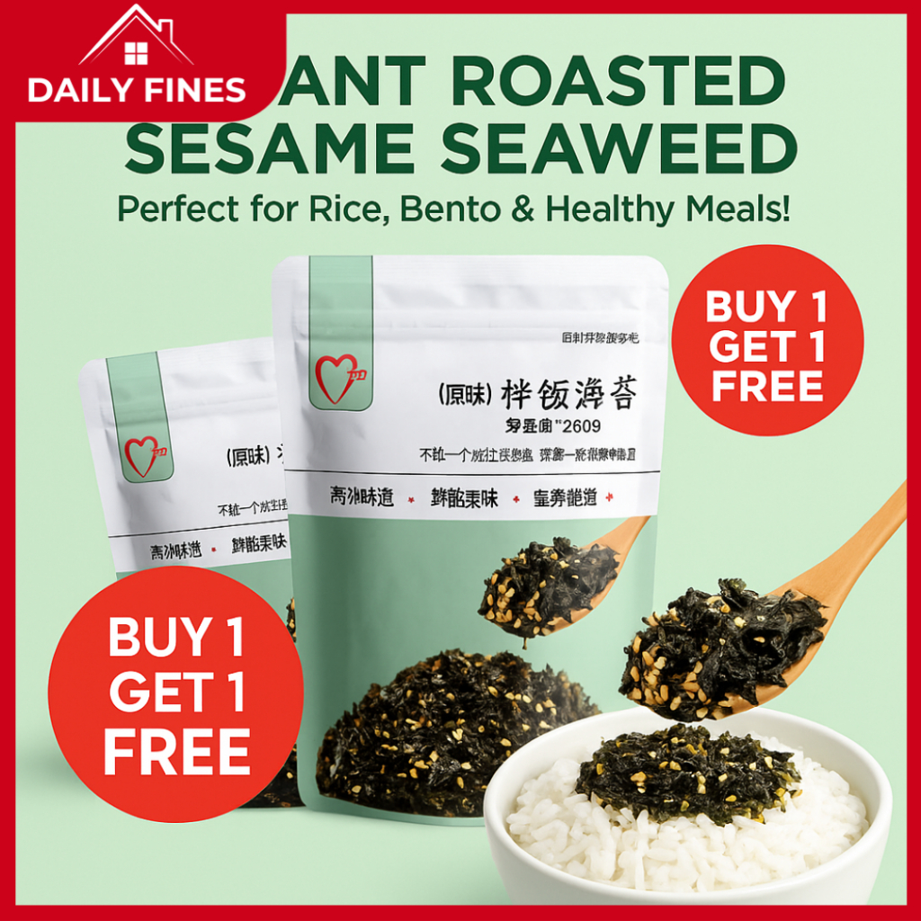 BUY 1 GET 1 - Instant Roasted Sesame Seaweed 250g – Healthy Rice ...