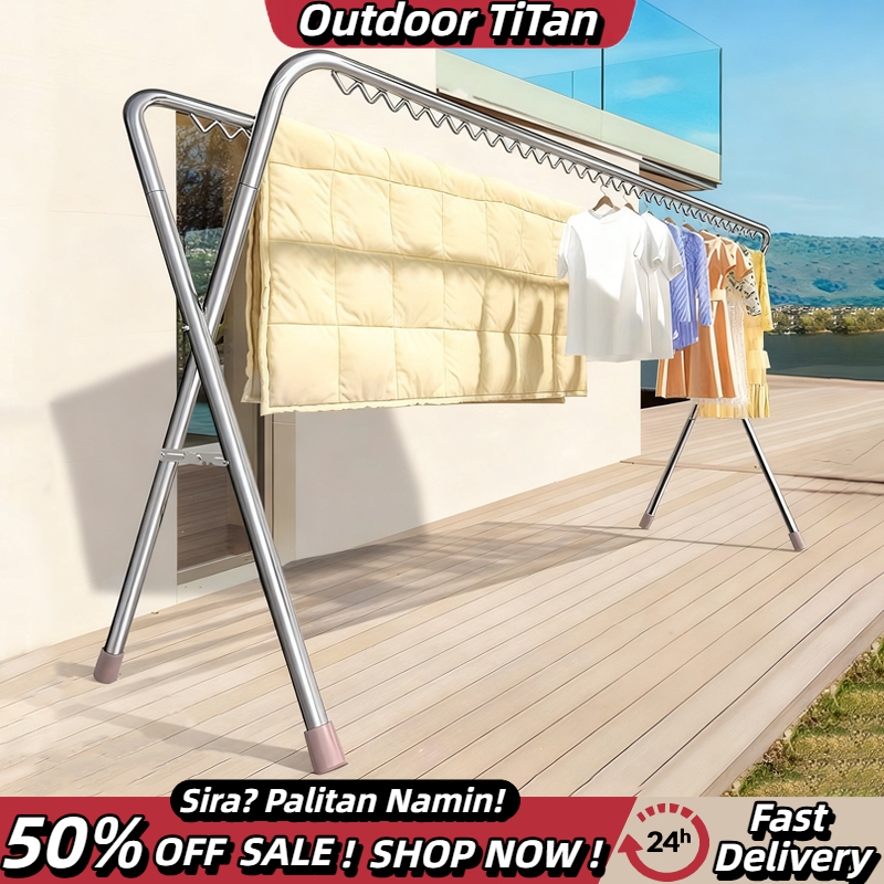 Sampayan Stainless Steel Drying Rack Heavy Duty Clothes Drying Rack ...
