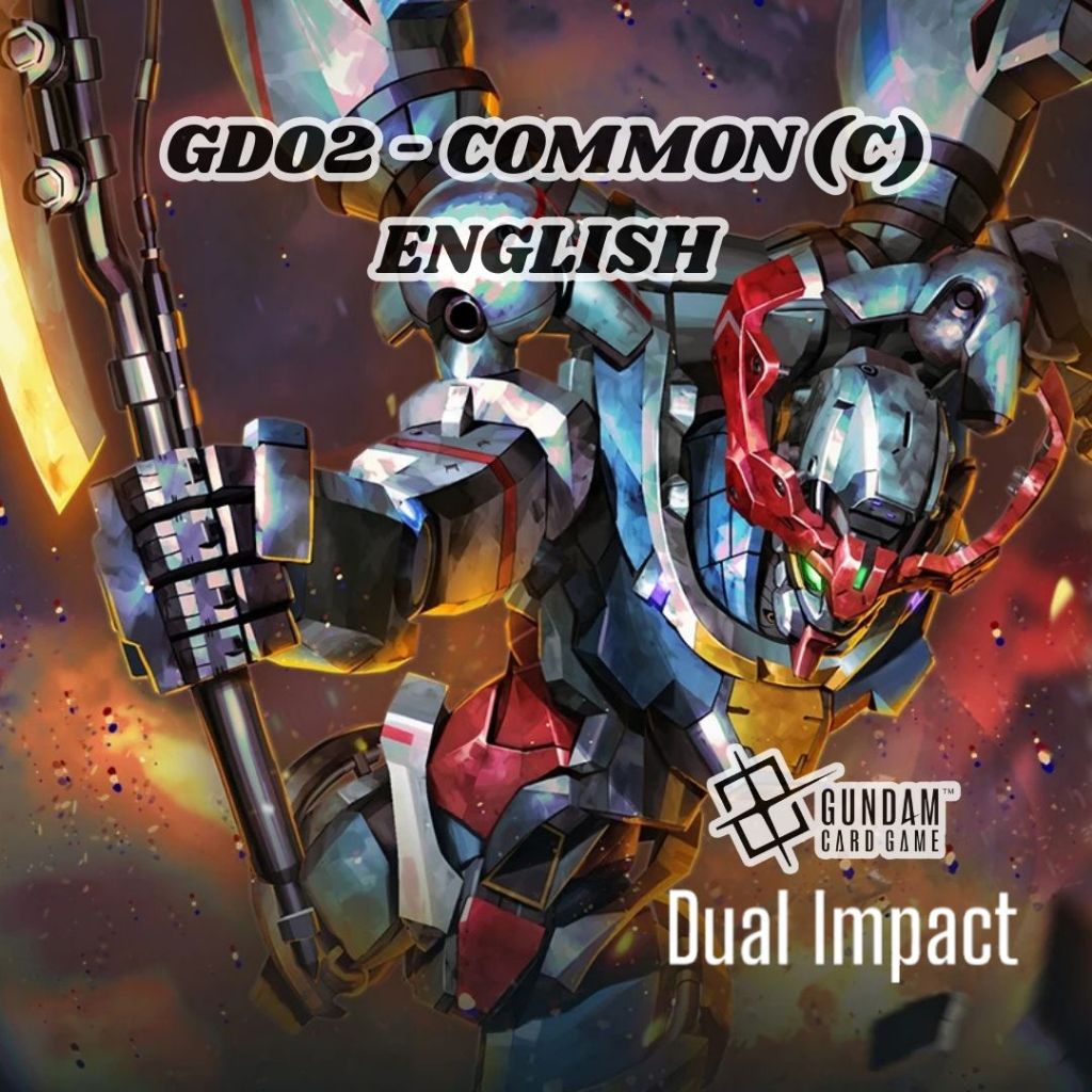 GD02 English Gundam Card Game | Dual Impact COMMON (C) Cards | Shopee ...