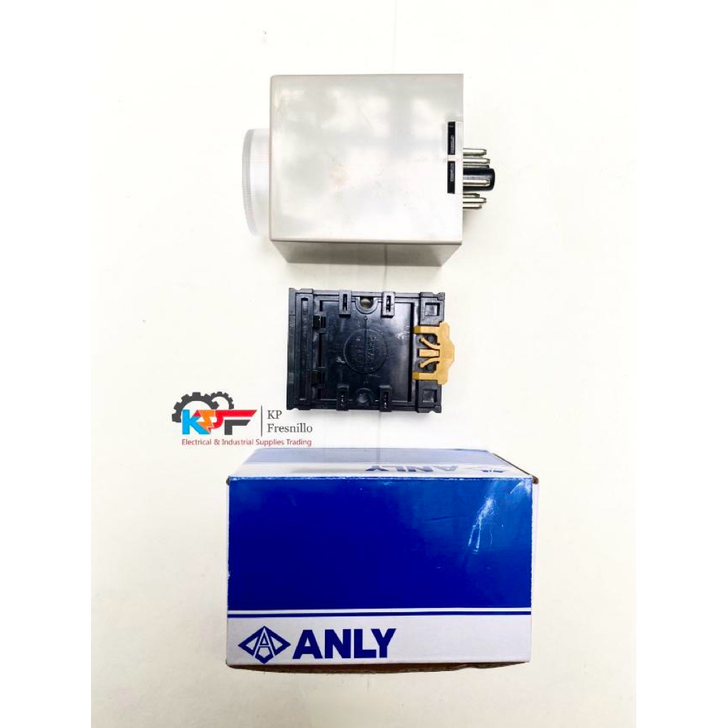 ANLY AH3-N / AH3-NB Timer Relay with Base Socket | AC 200–240V 50/60Hz ...