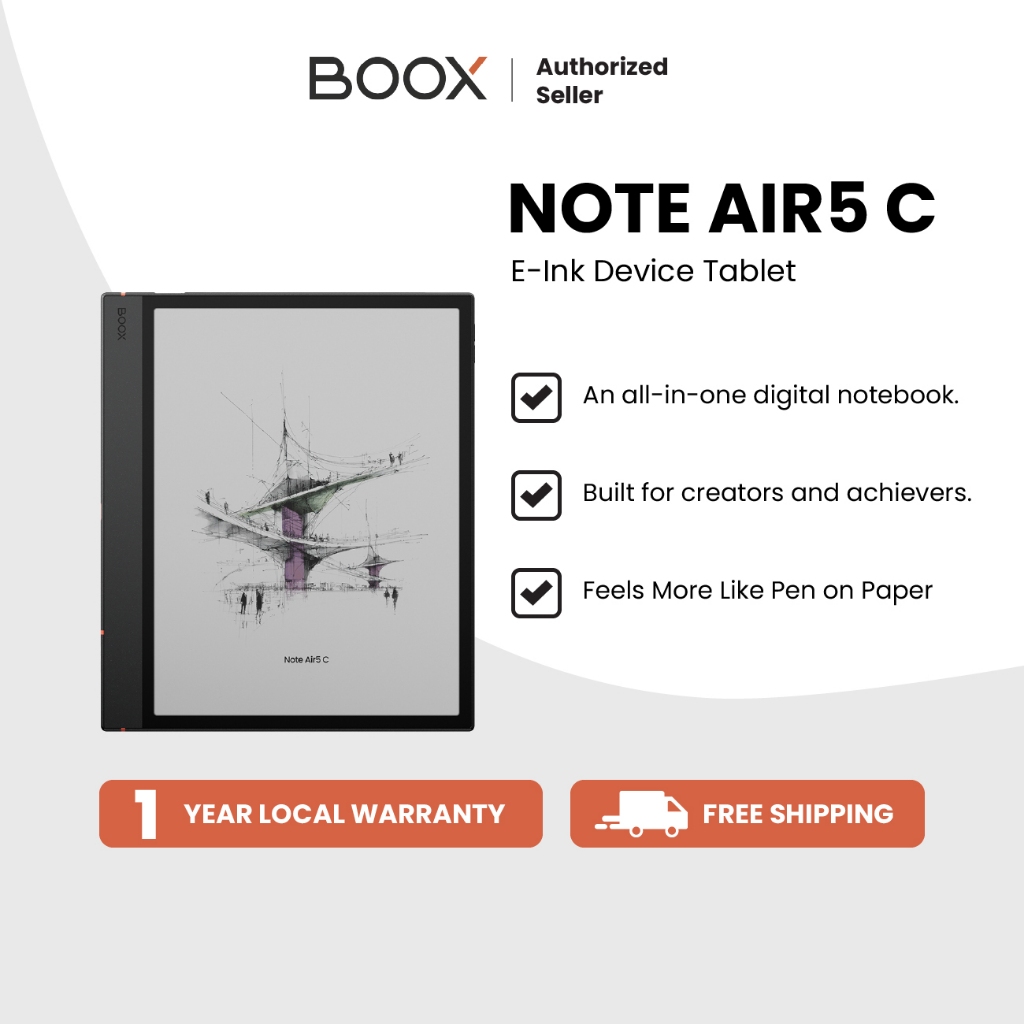 BOOX Note Air5 C E-ink Device Tablet | Shopee Philippines
