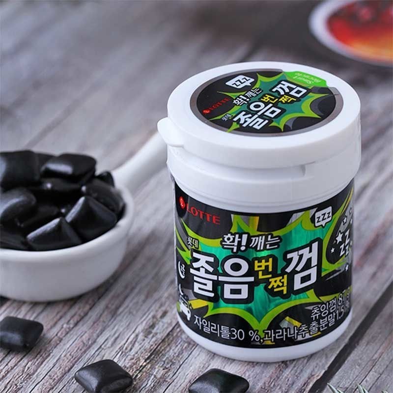 Lotte Ultra Anti-sleeping Sleep-Wake Gum Powerful Menthol Candy Throat ...