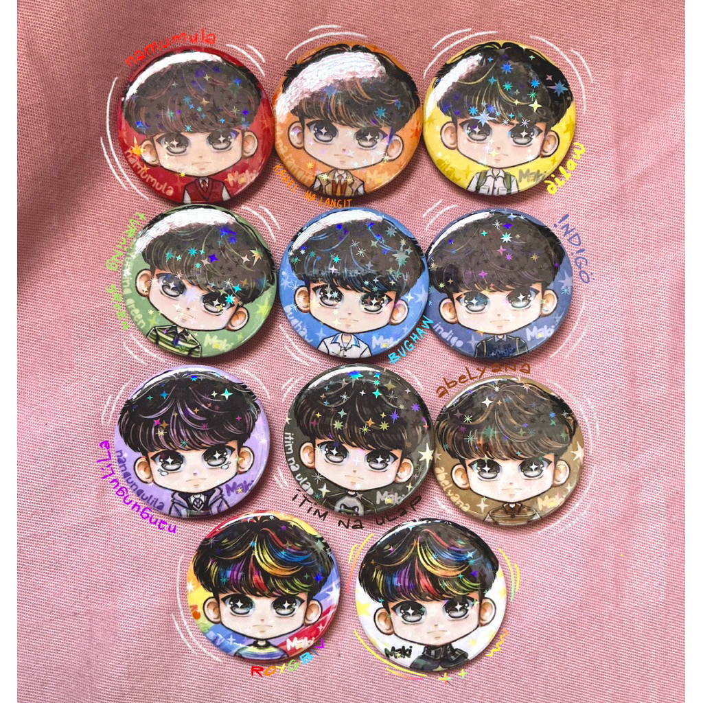 MAKI KOLORCOASTER CHIBI UNOFFICIAL BUTTON PINS SET | Shopee Philippines
