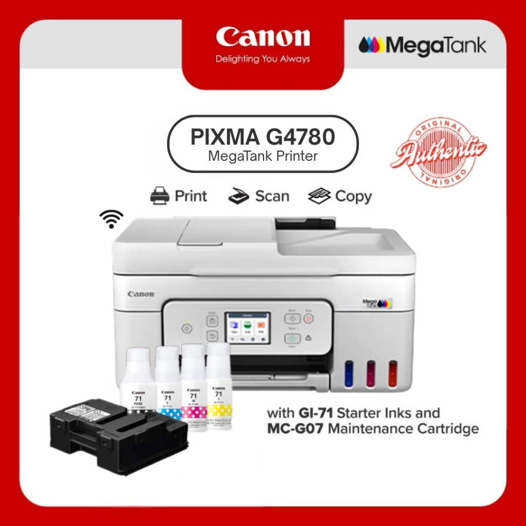 Canon Printer PIXMA G4780 Print, Scan, Copy Wireless / USB 2.0 / 2 ...