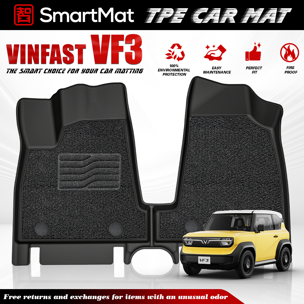 Smartmat Dual Layer Car Mat 2 Rows For Vinfast Vf3 2024 Up To Latest ...