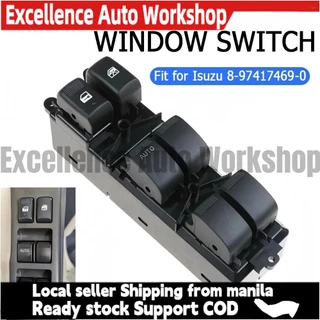 LHD Electric Window Switch For Isuzu D-Max Dmax Pickup 2012-2019 – 8-97417469-0 (Driver Left Door)