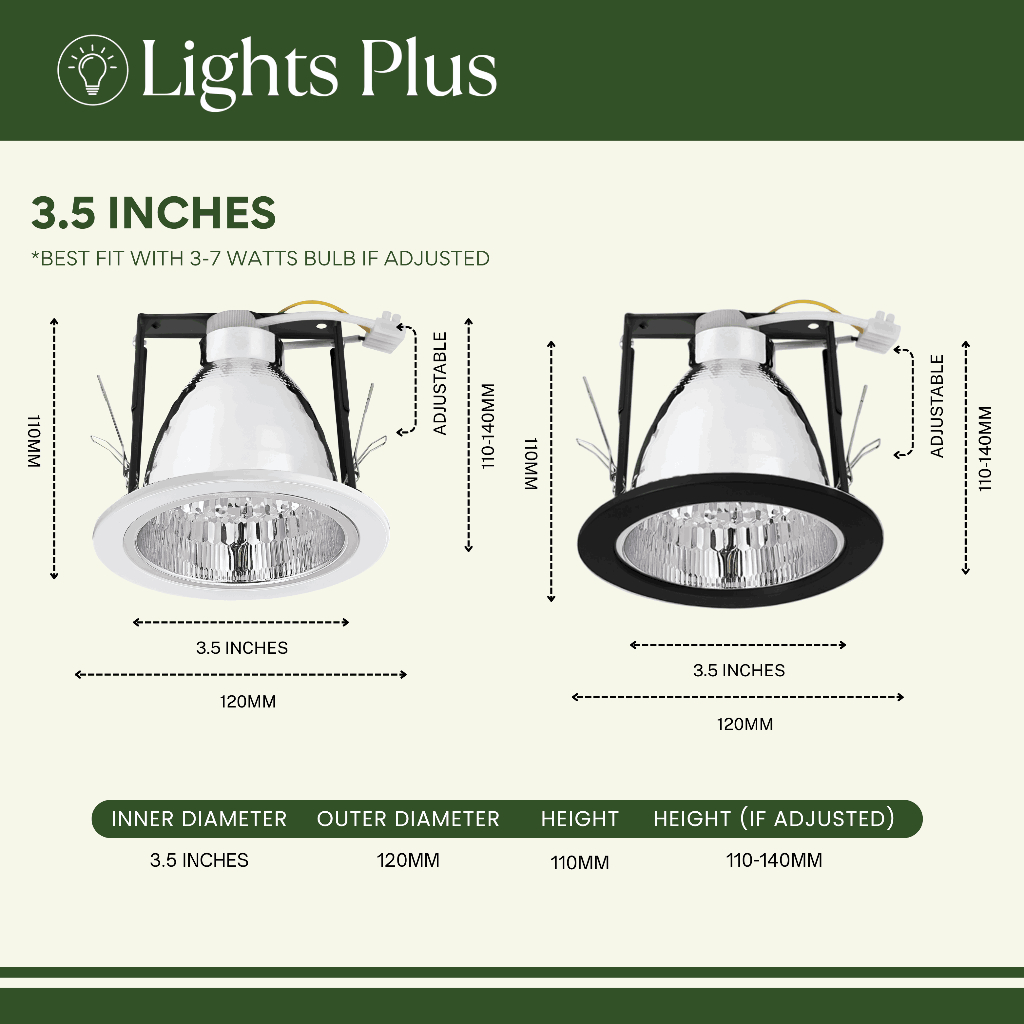E27 Replaceable Recessed Downlight Pinlight Housing/with glass and ...