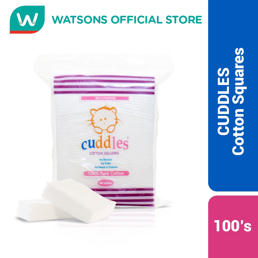 CUDDLES Cotton Squares 100 Sheets | Shopee Philippines