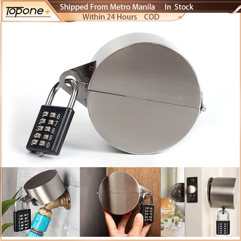 Door Knob Lock Cover Outdoor Faucet Lock Cover for Gate Valve Safety ...