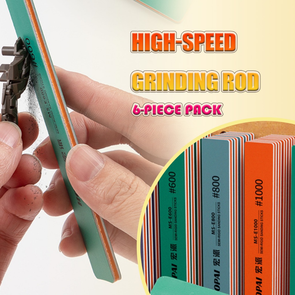 6Pcs Semi-rigid Polishing Rod Stedi Semi-Rigid Polishing Rod Gundam ...