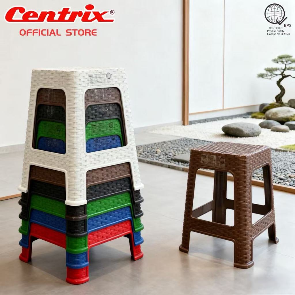 Centrix Rattan Design Plastic Stool Chair Folding Chair Available For ...