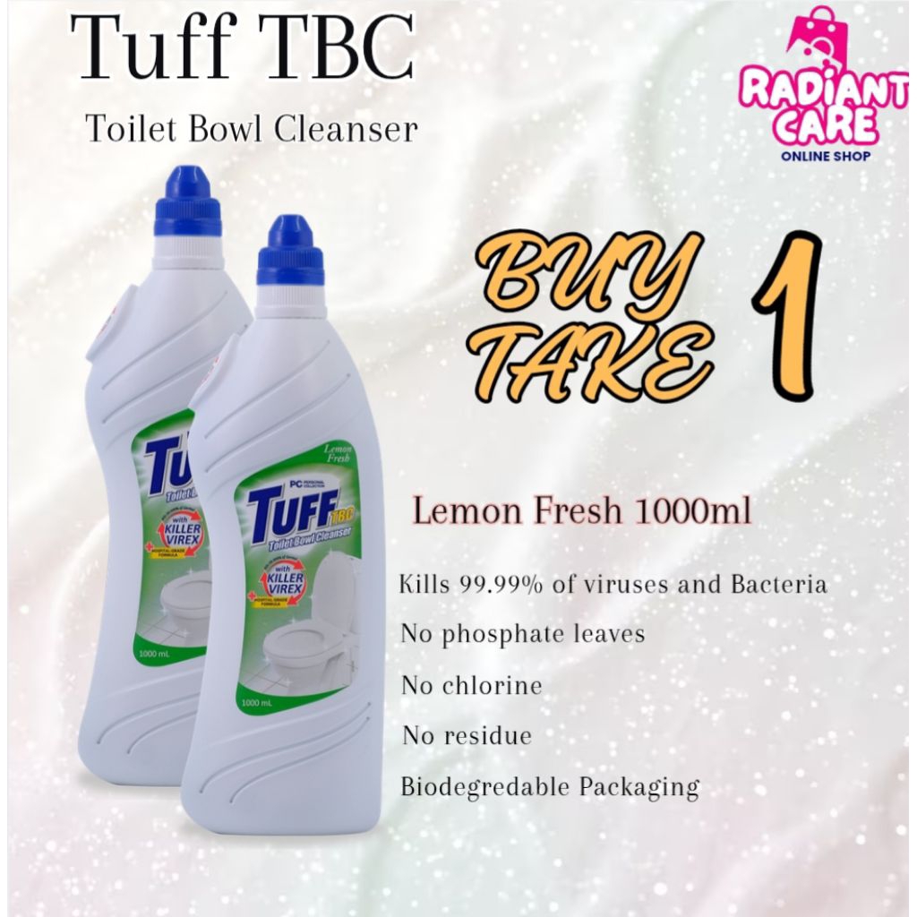 TUFF TBC LEMON TOILET BOWL CLEANSER BUY 1 TAKE 1 | Shopee Philippines