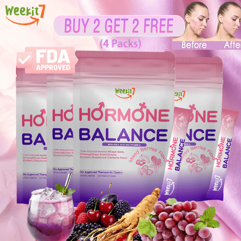 【BUY 2 GET 2】Weekit7 Hormone Balance Powder Supplement,Ginseng,Health ...