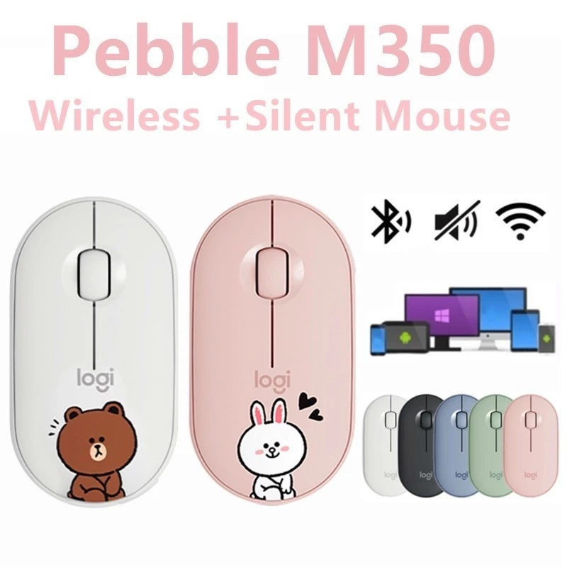 Logitech PEBBLE M350 laptop tablet mouse wireless Bluetooth/USB mii ...