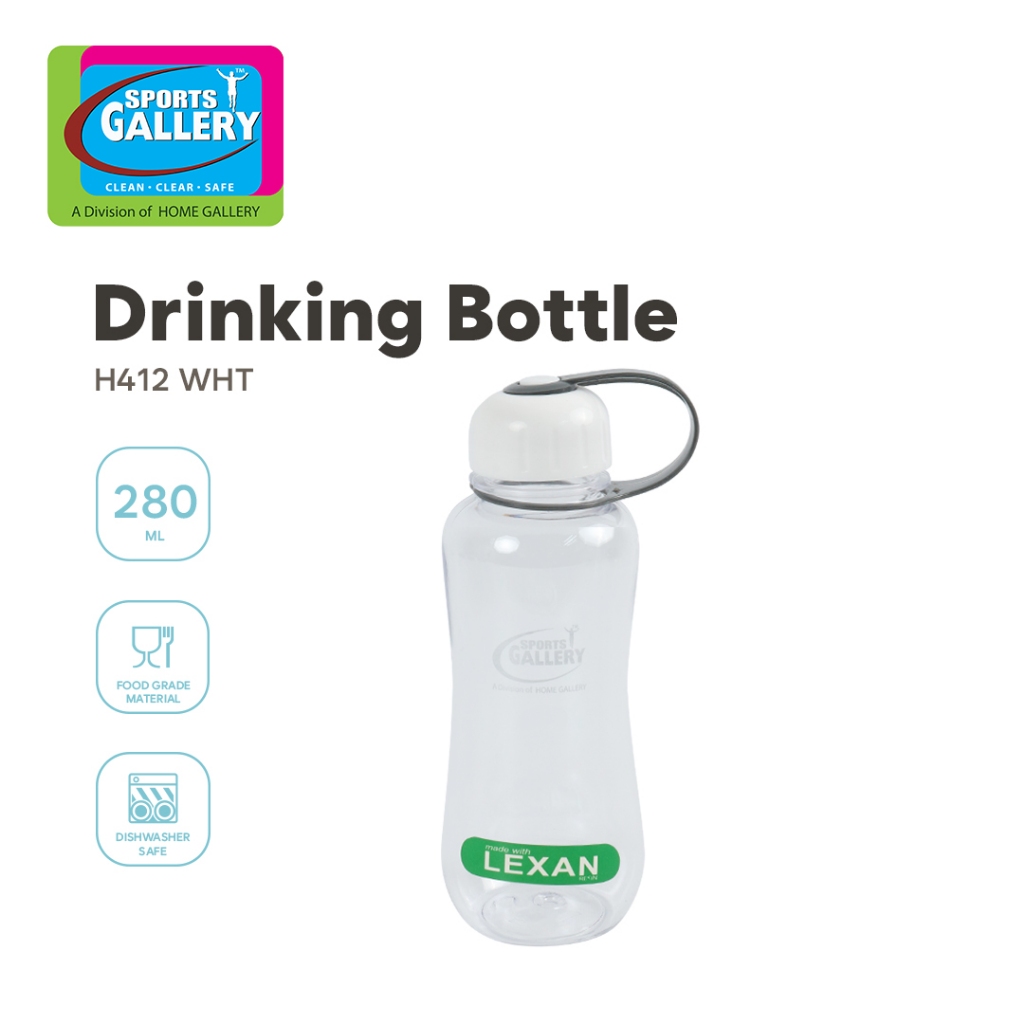 Sports Gallery Drinking Bottle 280ml | PC (Polycarbonate) | Leakproof ...