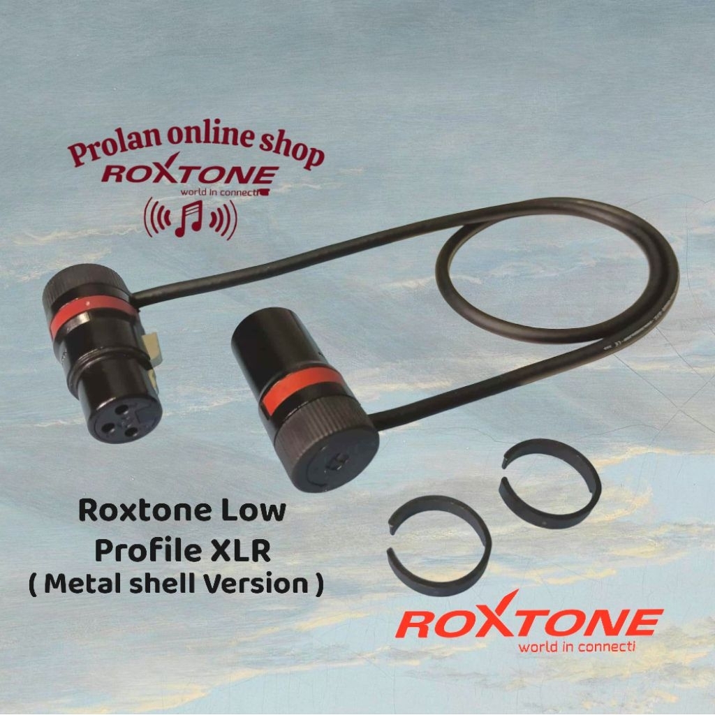 Roxtone Low Profile Rotable XLR Male to XLR Female ( metal shell ...