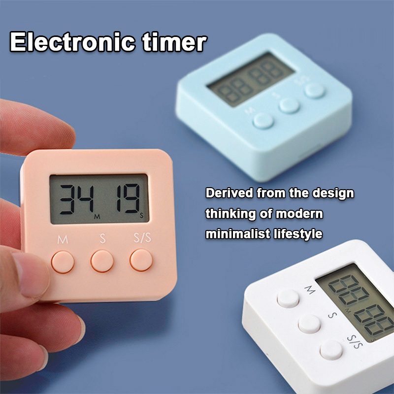 Student learning Lcd Digital timer stopwatch countdown kitchen cooking ...