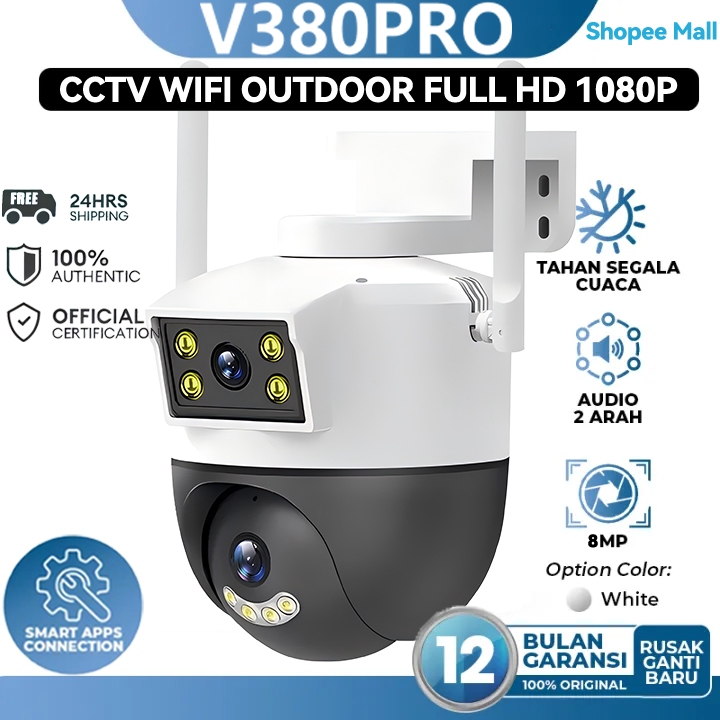 BUY 1 TAKE 1 V380 PRO CCTV Camera 50MP Outdoor Waterproof Dual Lens ...
