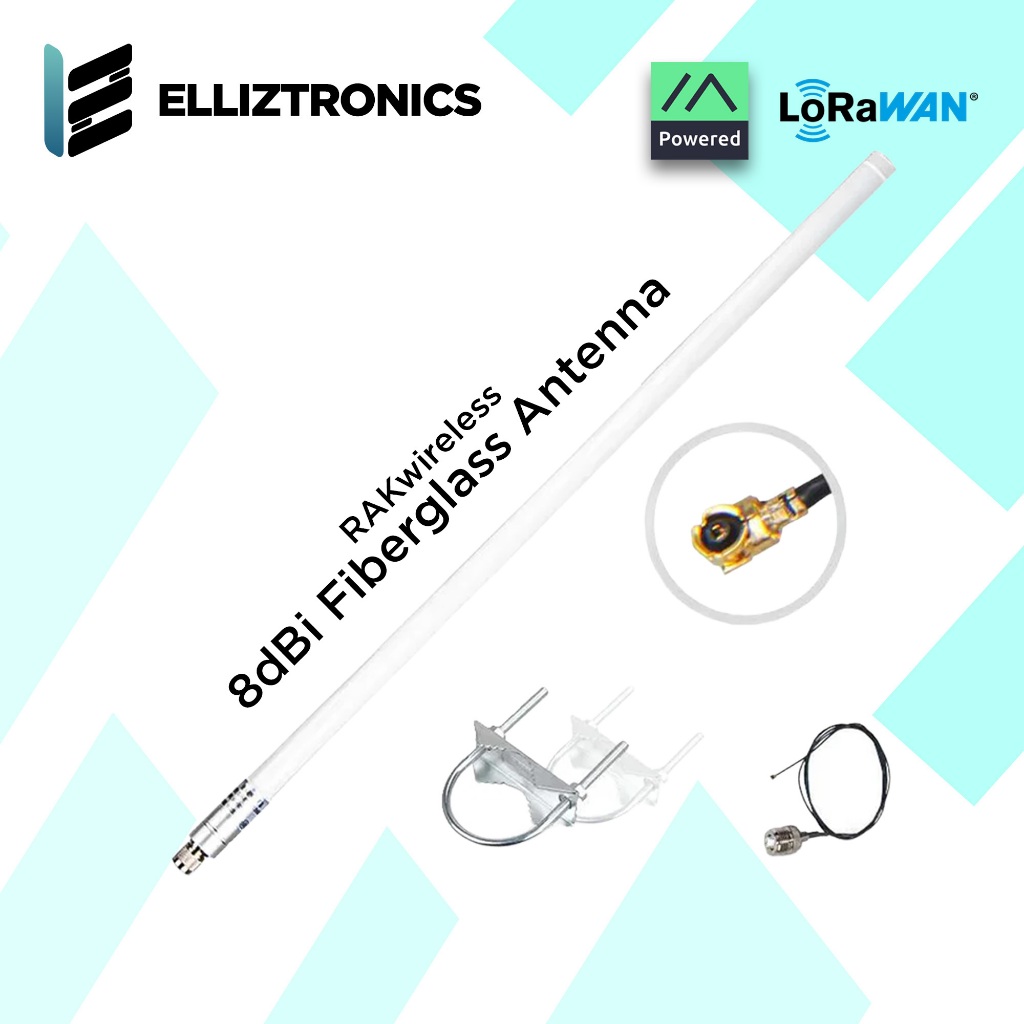 Original RAKwireless 8dBi Fiberglass LoRa Antenna Bundle | 915MHz | N ...