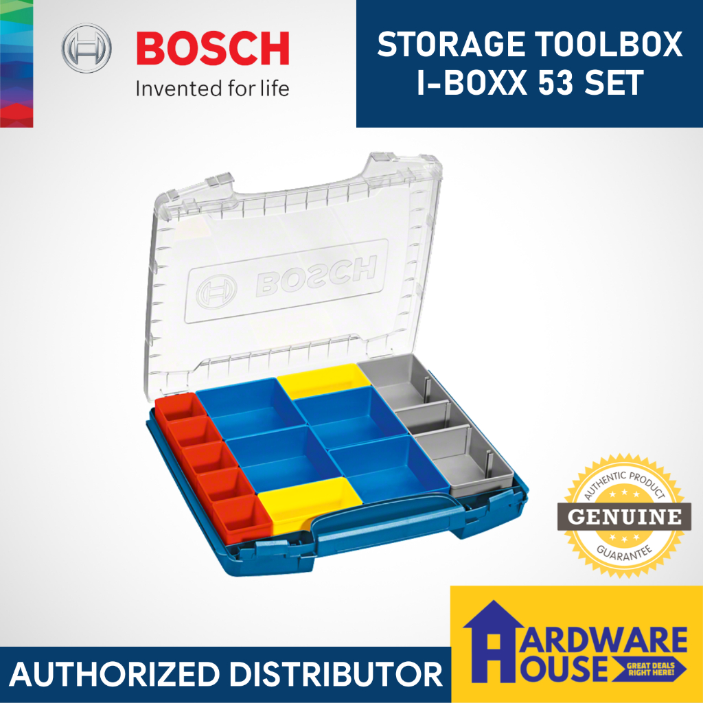ORIGINAL BOSCH Storage Toolbox I-BOXX 53 Set ABS Plastic Compatible w ...
