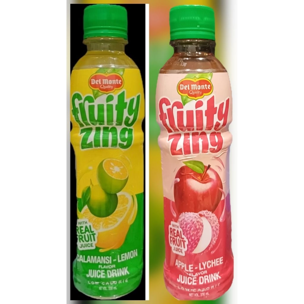 330mL Del Monte Fruity Zing Juice Drink (Calamansi Lemon or Apple ...