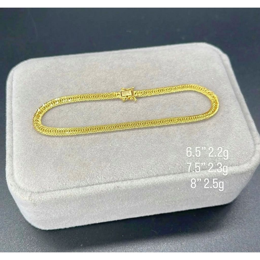 ️COD 18K GOLD/18K SAUDI GOLD/PAWNABLE TRIPLE LOCK JAPAN BRACELET ...