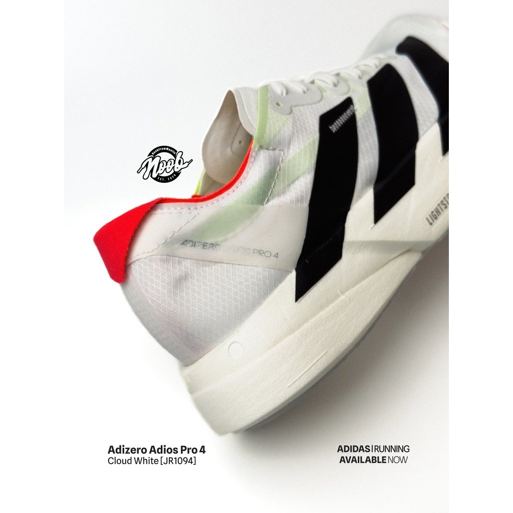 Original Adidas Adizero Adios Pro 4 M Cloud White (JR1094) | Shopee ...