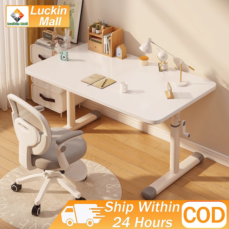 Adjustable Table Study Table Standing Desk Hand-cranked Computer Table ...