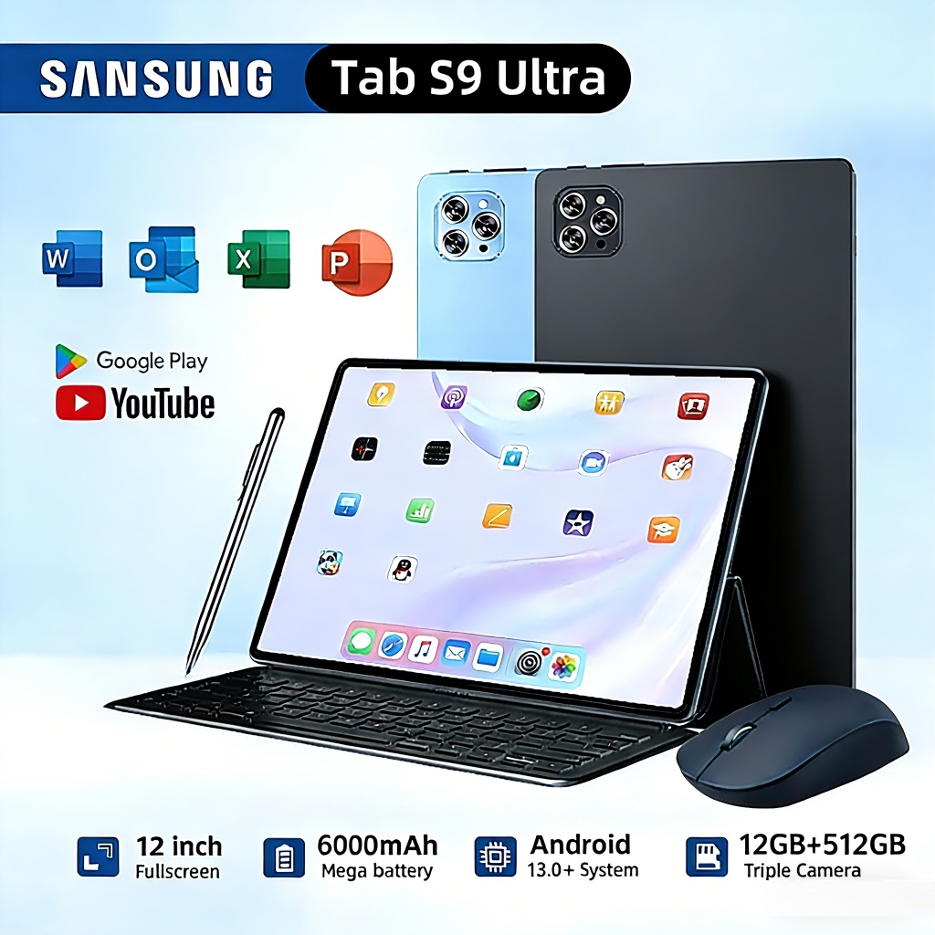 𝗢𝗣𝗣𝗢 Tab S9 Ultra Tablet Android Original 12 Inch 12GB + 512GB Tablets ...