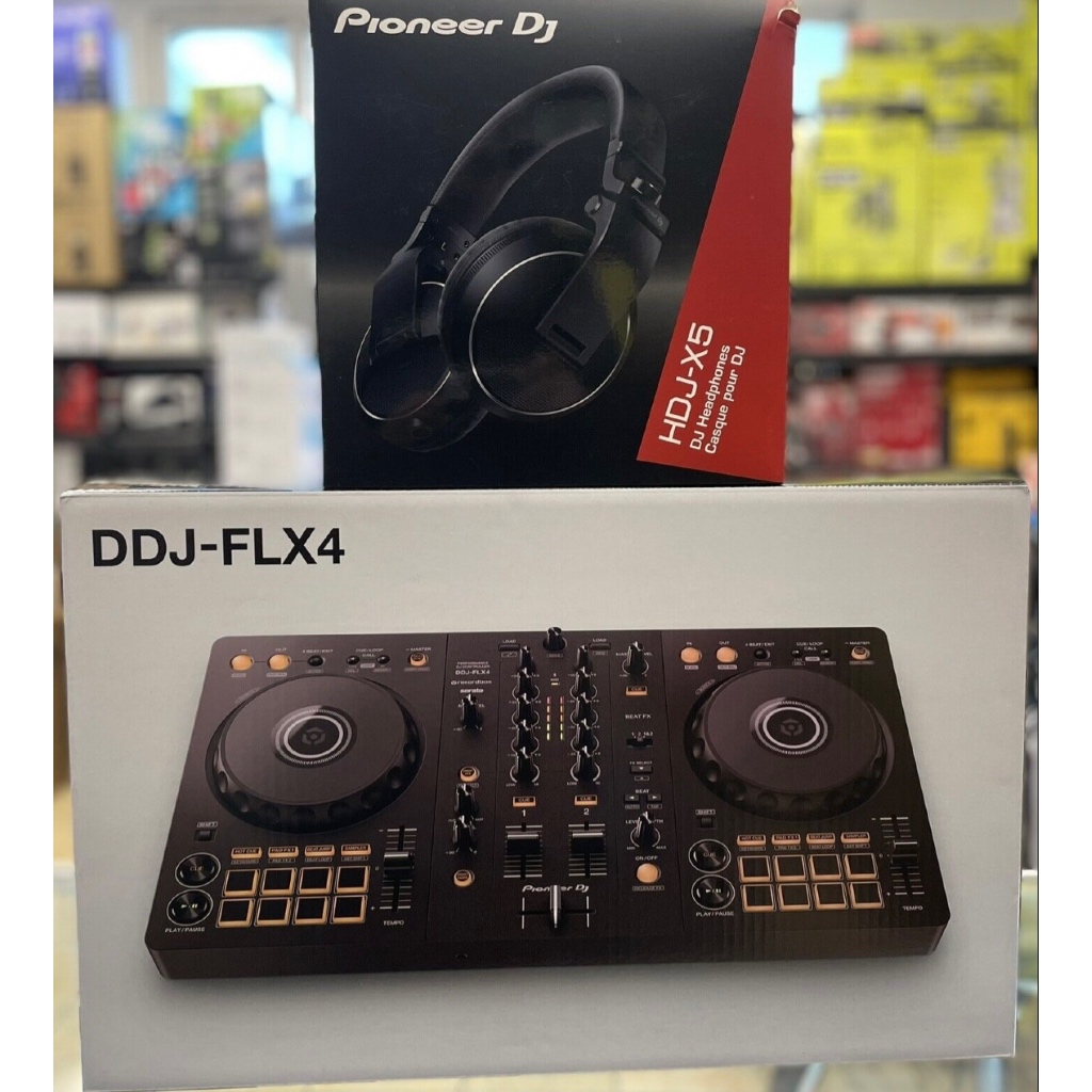 Pioneer DJ DDJ-FLX4 Rekordbox and Serato 2-deck DJ Controller | Shopee ...