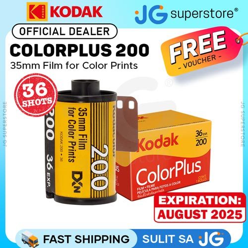 2 x Kodak ColorPlus 200 Color Negative Film ISO 200 35mm Roll Film 24 Exposures