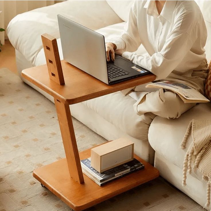 side table coffee table lamp table side corner table adjustable height ...