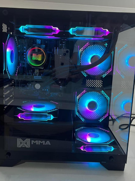MMA SR-68 PC Case | 3 RGB Fans Included | M-ATX Gaming Casing ...