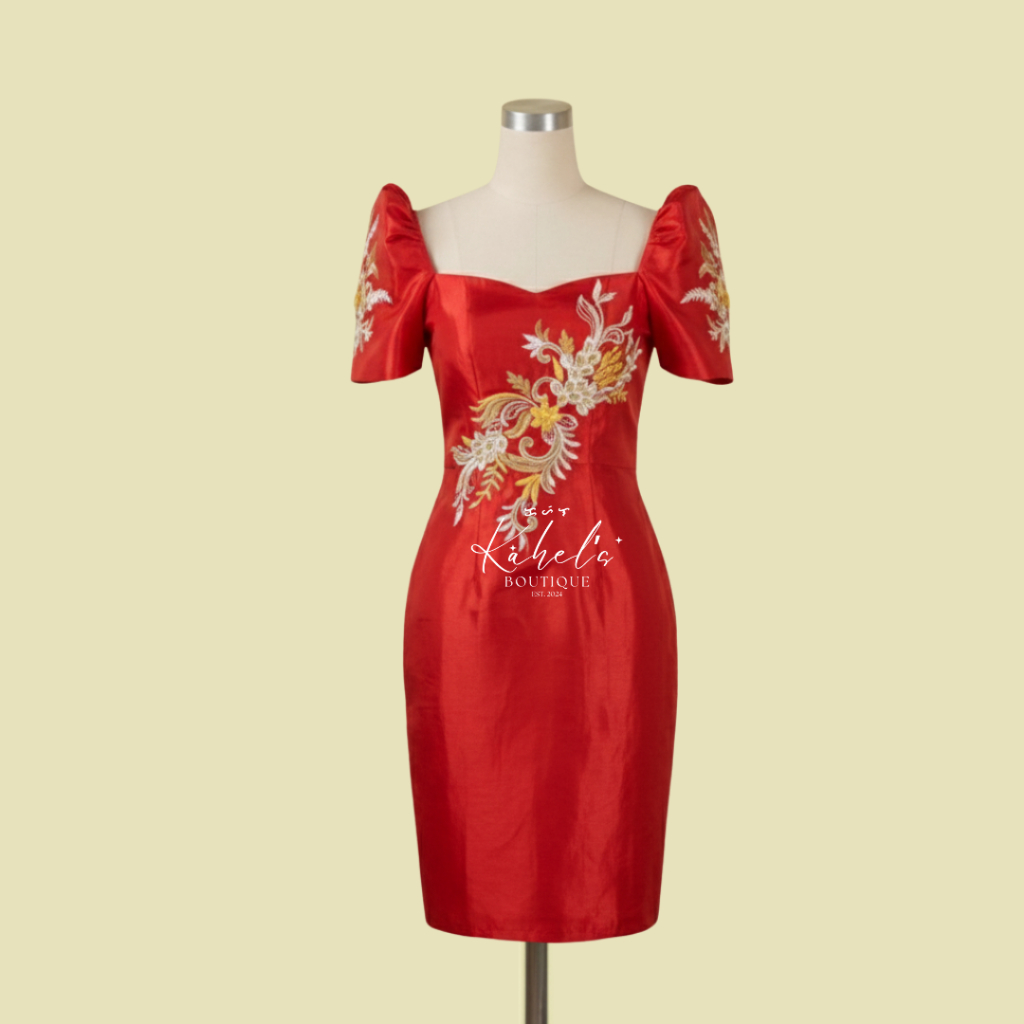 Modern Filipiniana Dress | Kahel's Boutique | Shopee Philippines