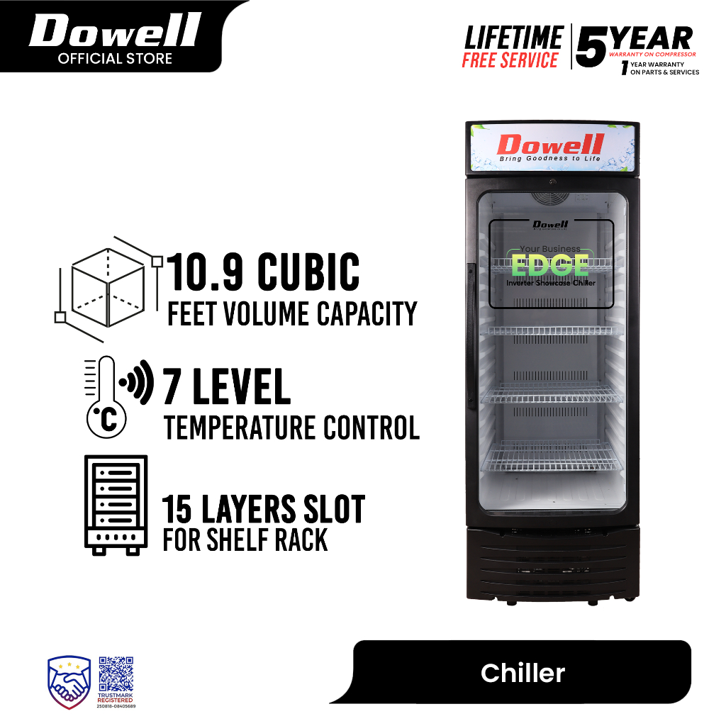 Dowell 10.9 cubic ft Inverter Type Showcase Chiller | CSI-10 | Shopee ...