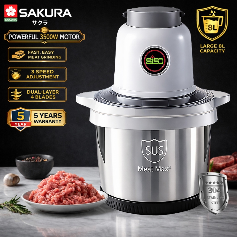 【3-Second Meat Mincing】food processor 3500W meat grinder food processor ...