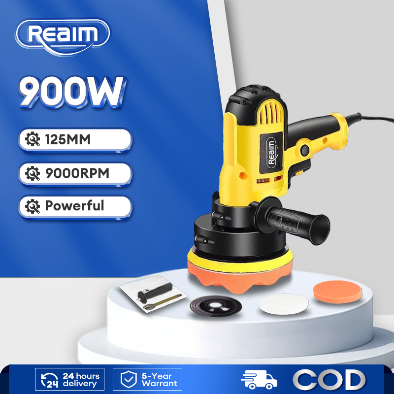 REAIM Buffing Machine Polisher Mini Buffing Machine Polisher 900W 125MM ...