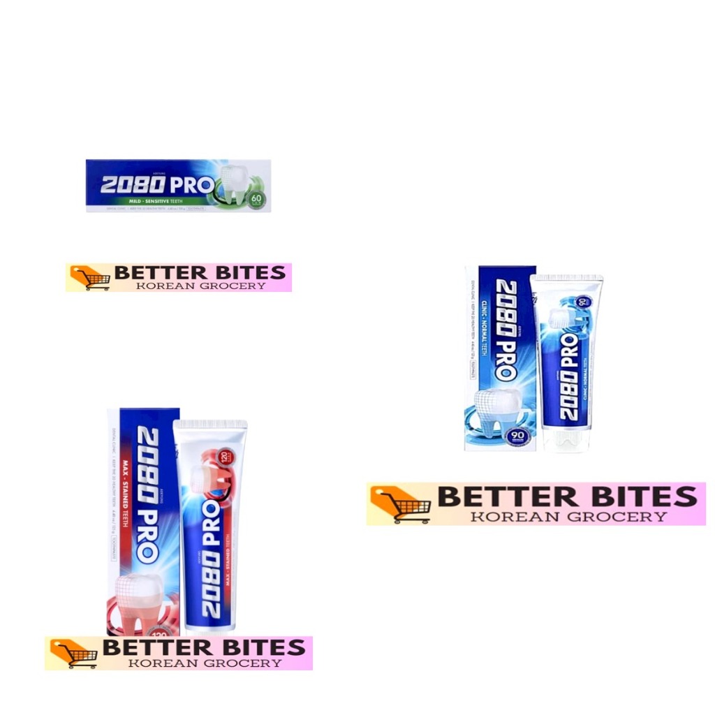 BETTER BITES AEKYUNG 2080 PRO CLINIC TOOTHPASTE / PRO MAX TOOTHPASTE ...
